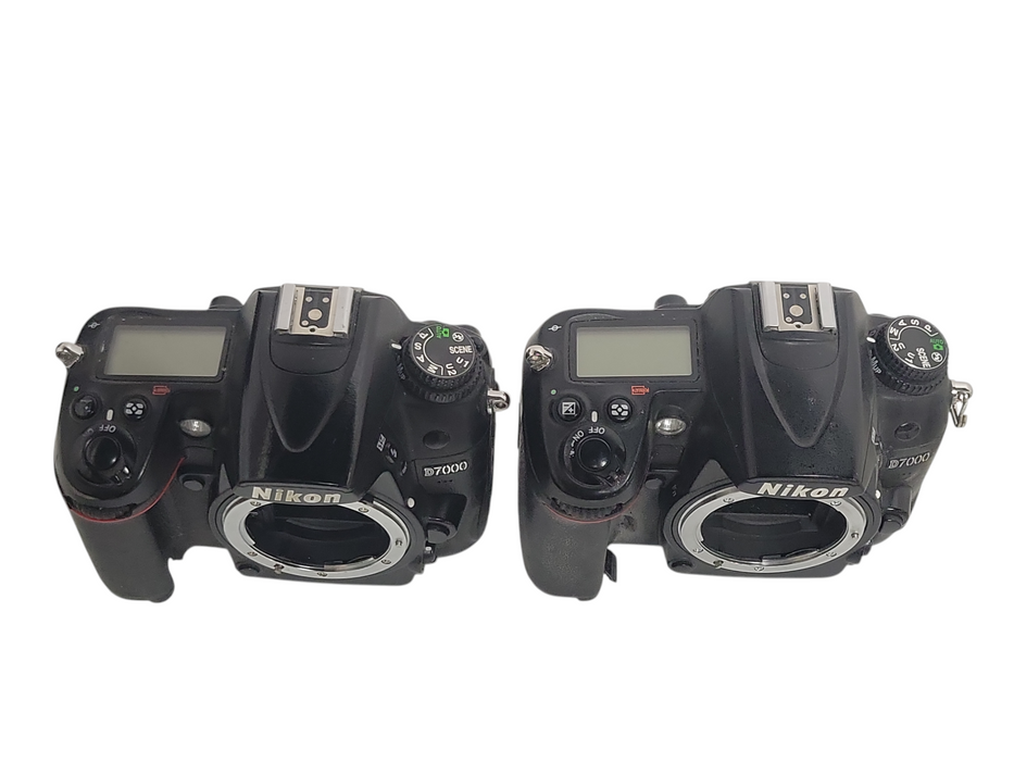 Lot of 2x Nikon D7000 digital Camera Body only, READ