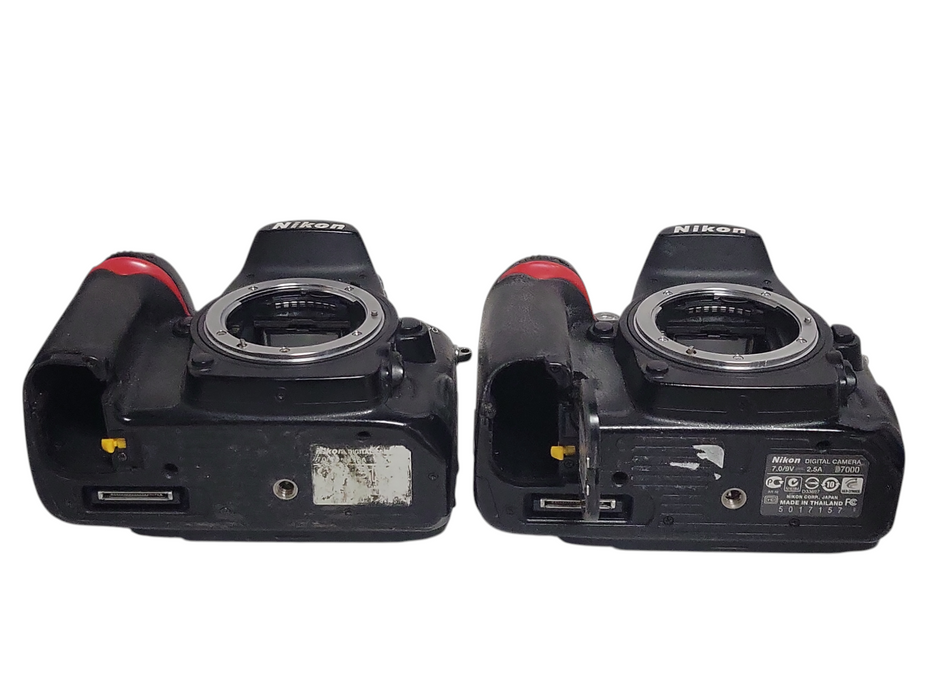 Lot of 2x Nikon D7000 digital Camera Body only, READ