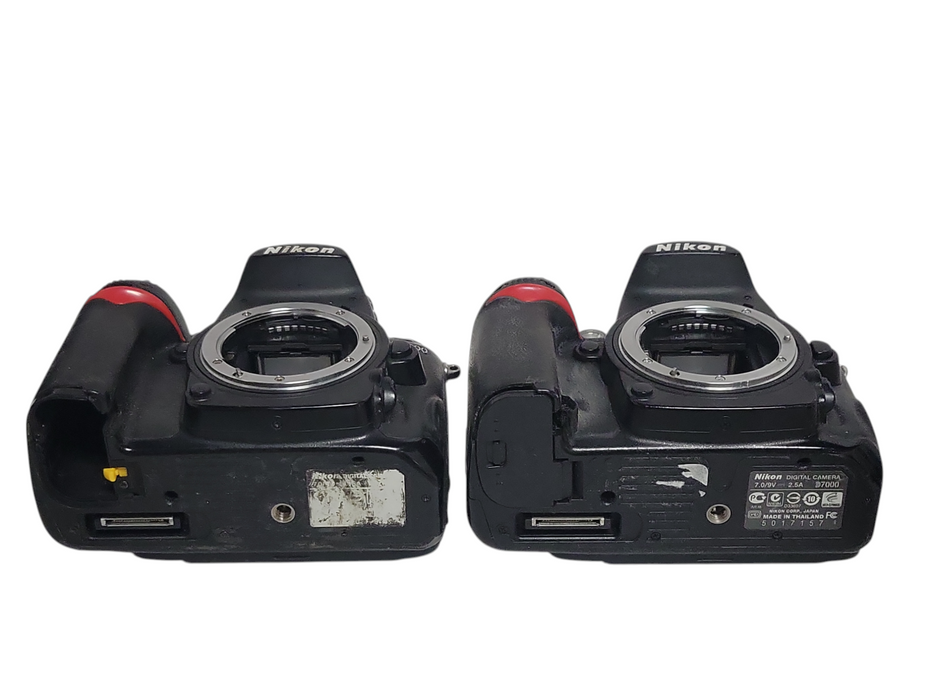 Lot of 2x Nikon D7000 digital Camera Body only, READ