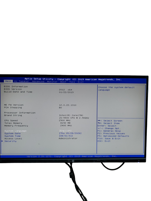 Custom PC ASUS PRIME B360M-C , i5-9400, 8GB RAM NO-HDD/SSD