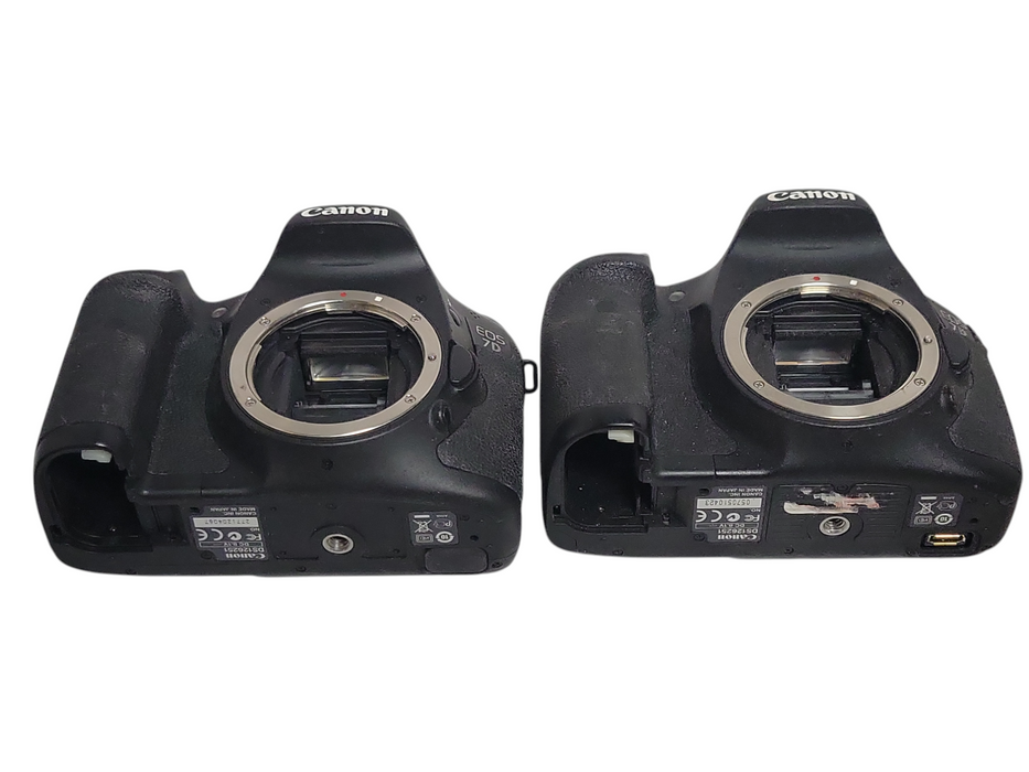 Lot of 2x Canon EOS 7D 18MP Digital Camera body only, READ