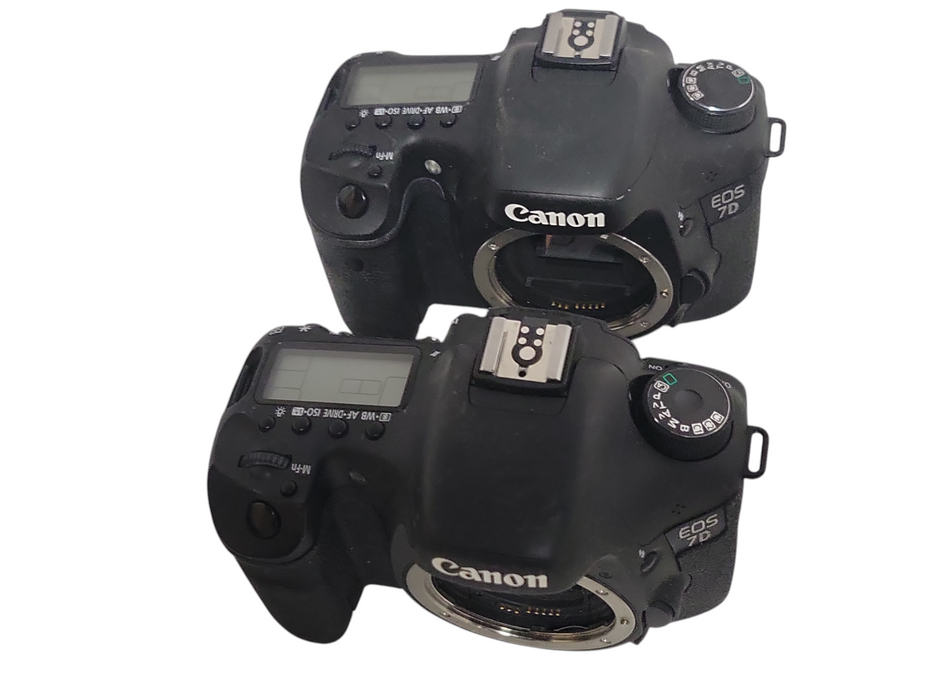 Lot of 2x Canon EOS 7D 18MP Digital Camera body only, READ