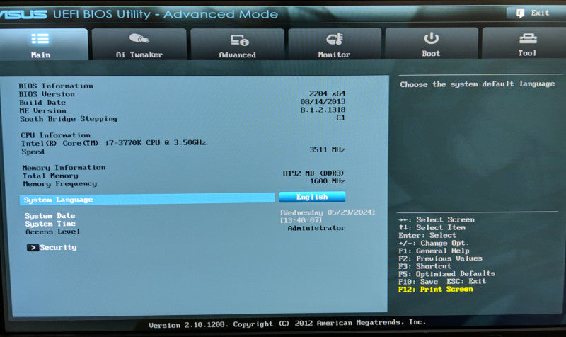 Server - Intel Core i7-3770K @ 3.50GHz, 8GB DDR3 RAM | No HDDs included |