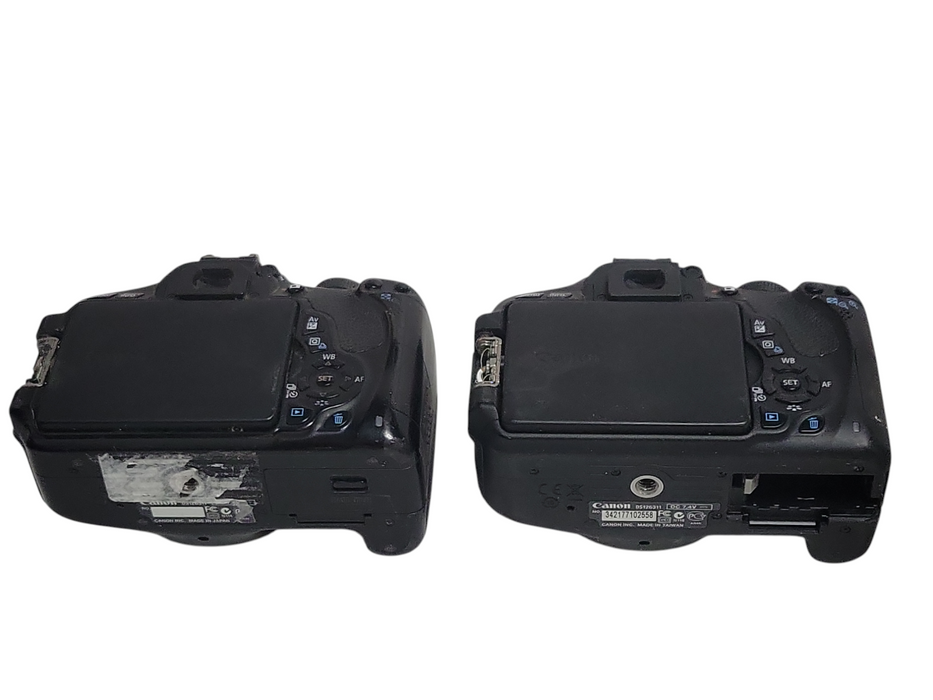 Lot of 2x Canon EOS Rebel T3i 18.0-megapixel camera body only, READ