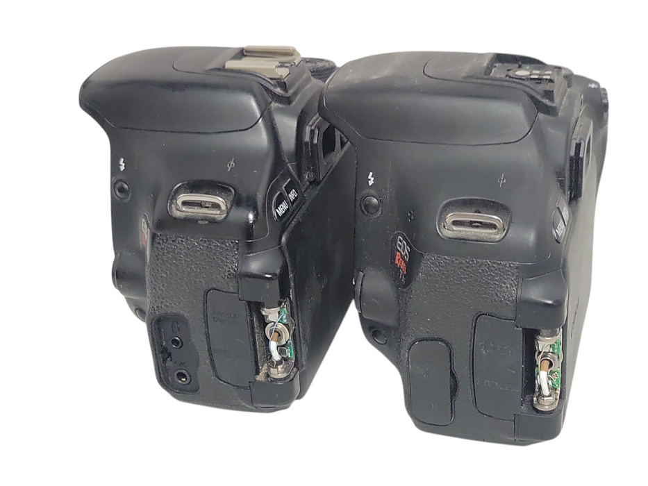 Lot of 2x Canon EOS Rebel T3i 18.0-megapixel camera body only, READ