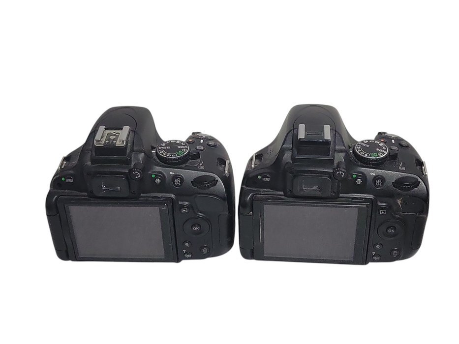 Lot of 2x Nikon D5100 16.2MP Digital Camera body only, READ