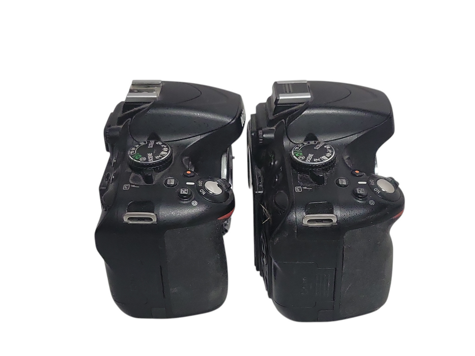 Lot of 2x Nikon D5100 16.2MP Digital Camera body only, READ