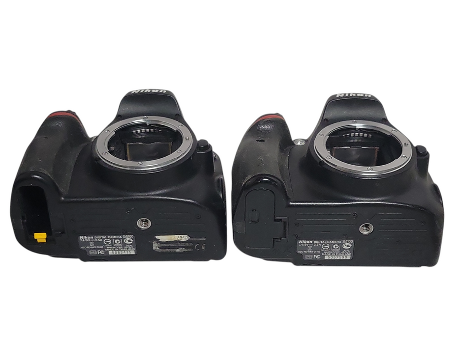 Lot of 2x Nikon D5100 16.2MP Digital Camera body only, READ
