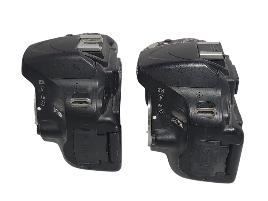 Lot of 2x Nikon D5100 16.2MP Digital Camera body only, READ