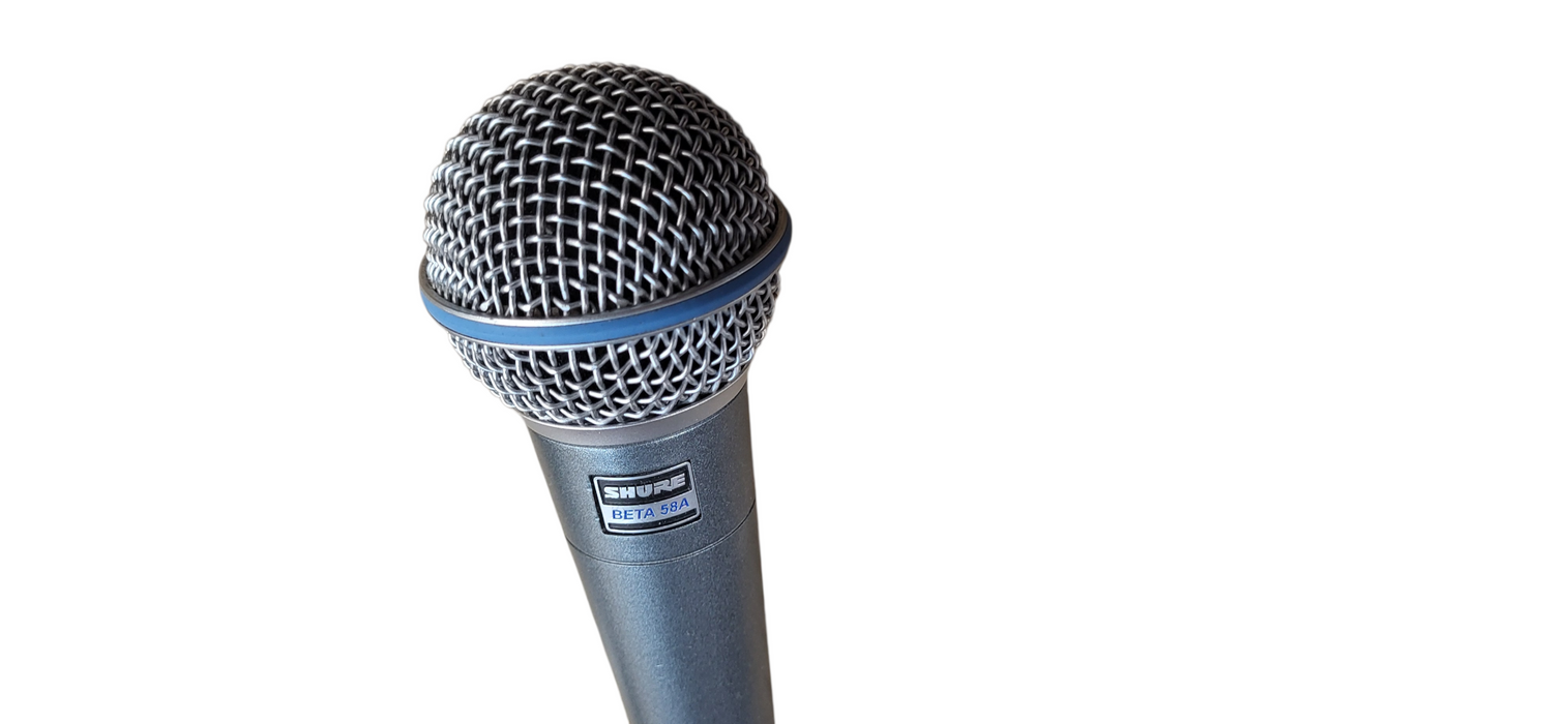 Shure Beta 58A Supercardioid Dynamic Vocal Microphone W/ Shure Bag