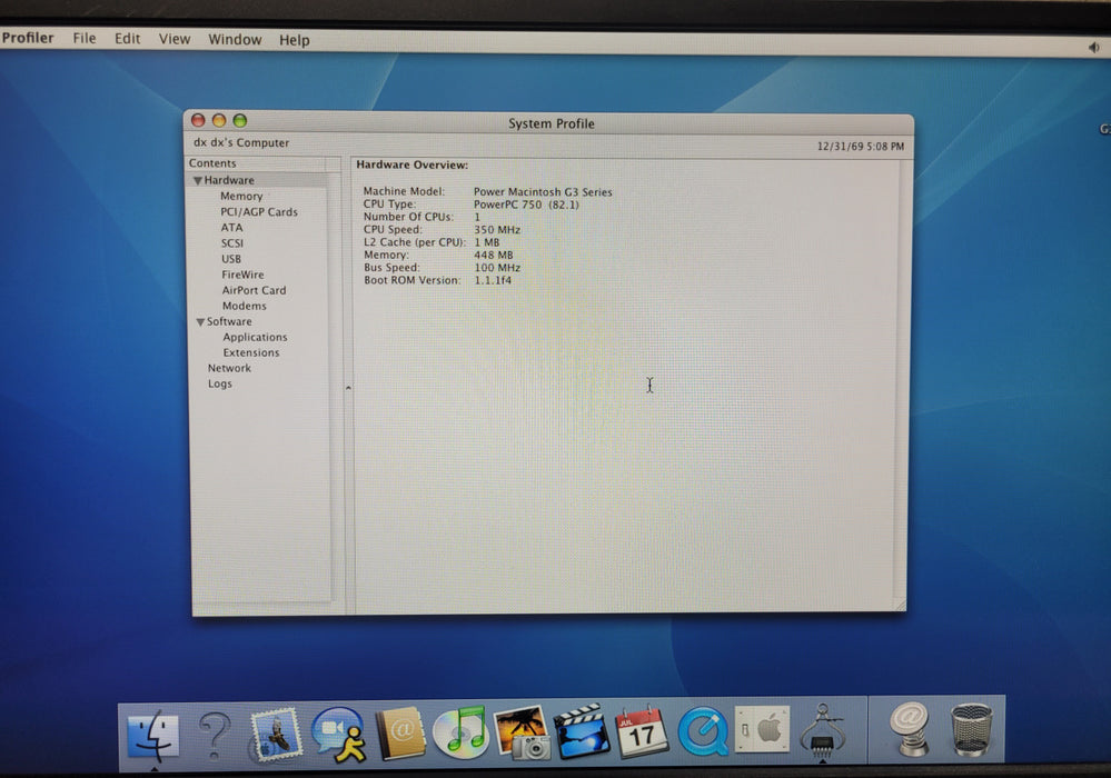 Apple Power Macintosh G3 Series 6GB HDD 386MB RAM