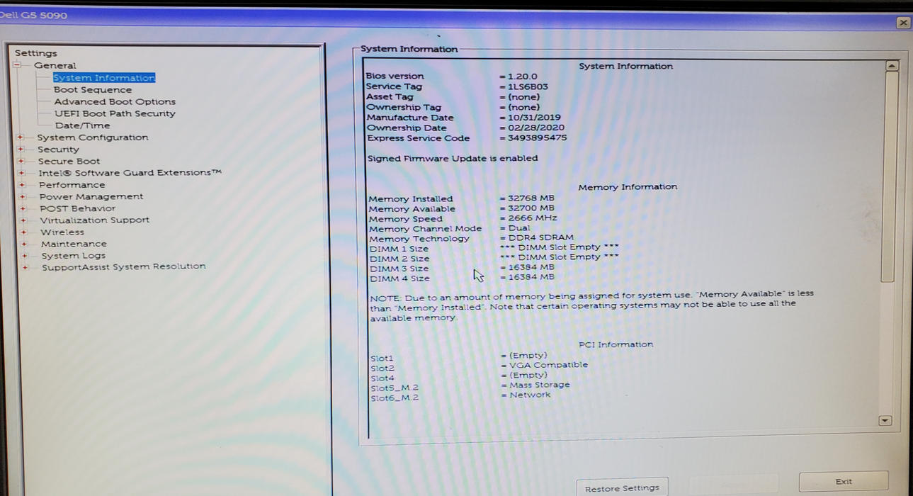 Dell G5 5090 Gaming Tower | Intel Core i7-9700, 32GB DDR4, RTX 2060, 256GB NVMe