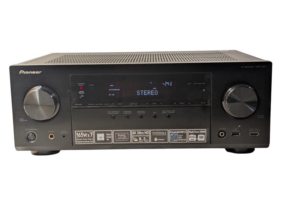 PIONEER VSX-1123 4K HDMI 7.2 Surround Sound Home Audio AV Receiver