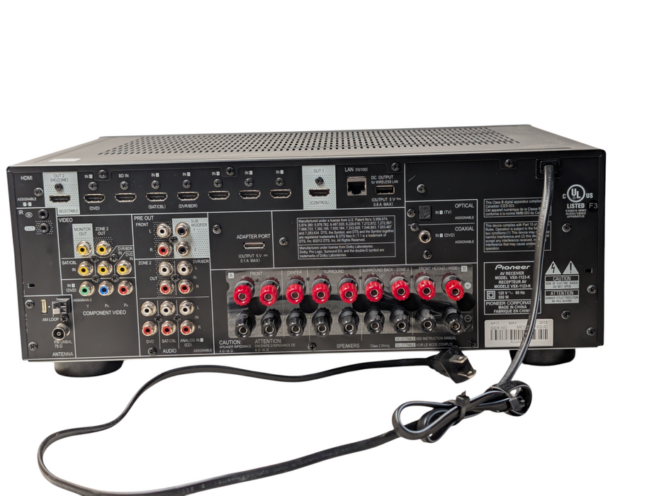 PIONEER VSX-1123 4K HDMI 7.2 Surround Sound Home Audio AV Receiver