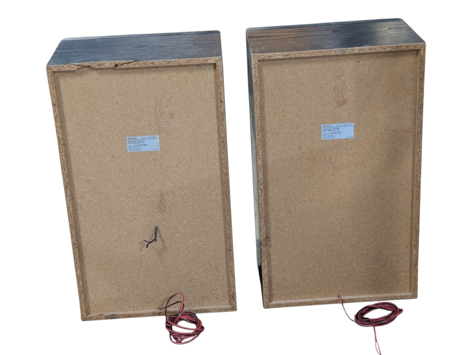 SONY SS-D115 Vintage 3-Way Stereo Speaker System 6 Ohms