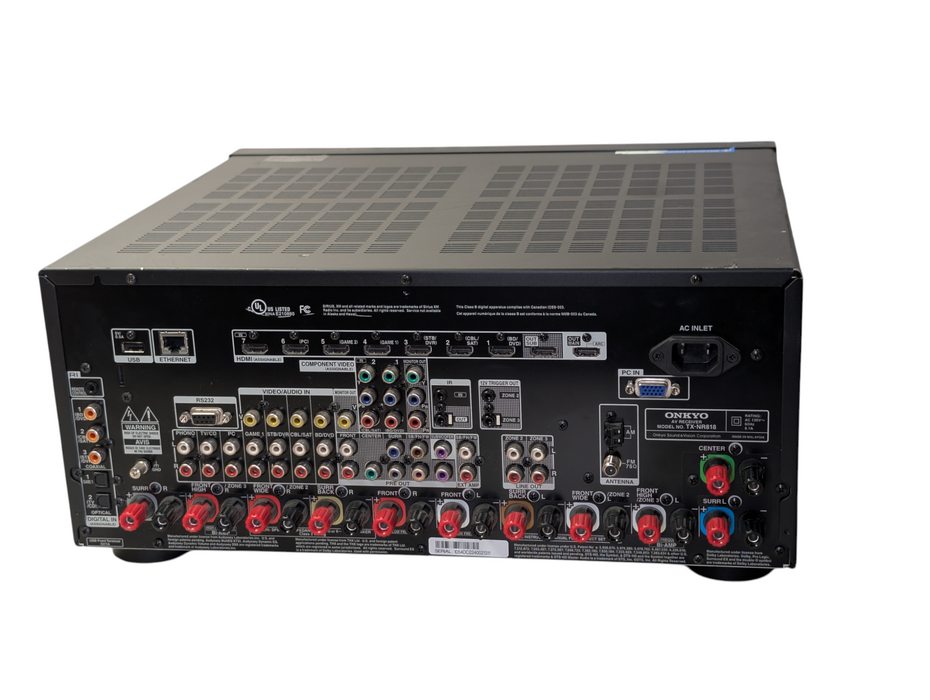 ONKYO TX-NR818 AV Recover HDMI 7.2 Channel Surround Sound PLEASE READ