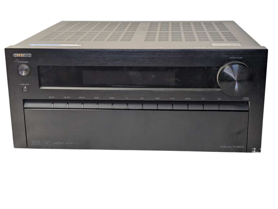 ONKYO TX-NR818 AV Recover HDMI 7.2 Channel Surround Sound PLEASE READ
