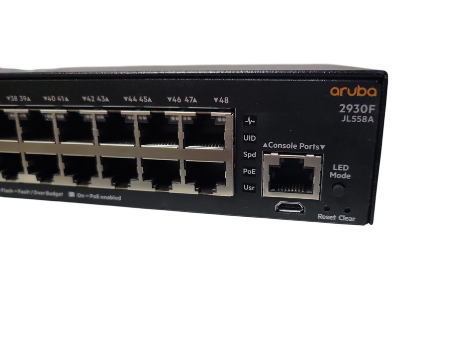 Aruba 2930F JL558A 48-Port Gigabit PoE+ 740W, 4x 10G SFP+ Managed Switch