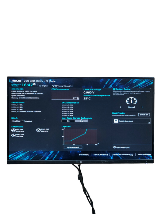 Custom PRIME-B365-A I5-9400 8GB RAM NO-HDD/SSD DESKTOP PC