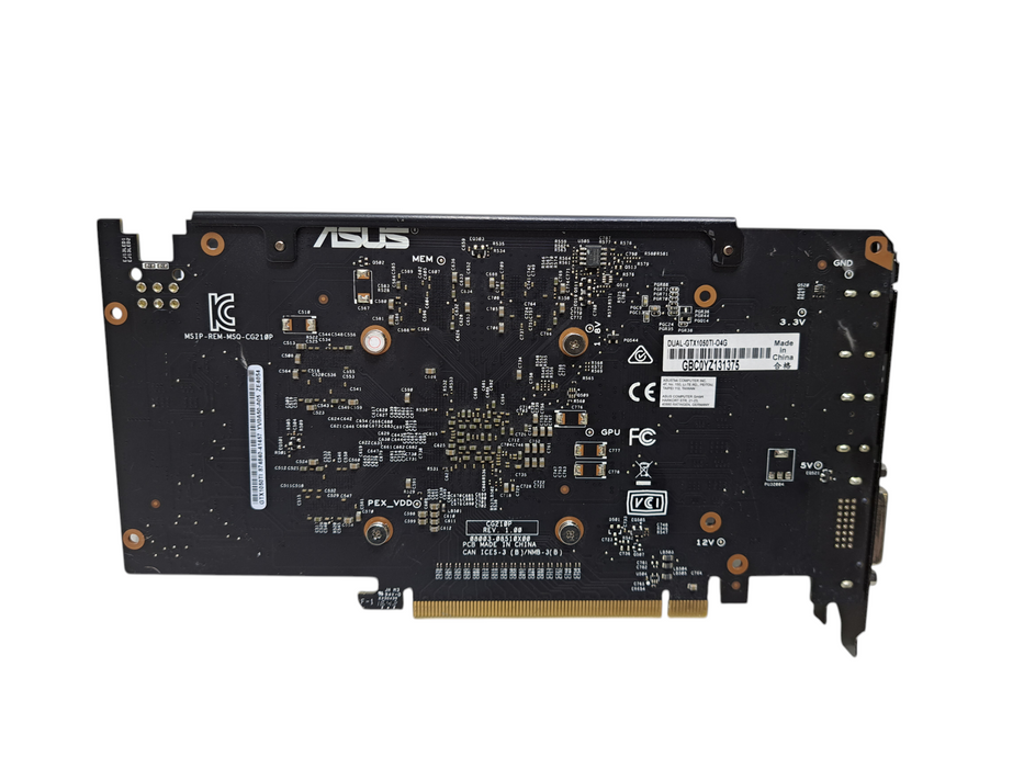 ASUS NVIDIA GeForce GTX 1050 Ti 4GB GDDR5 Graphics Card (DUAL-GTX1050TI-O4G)