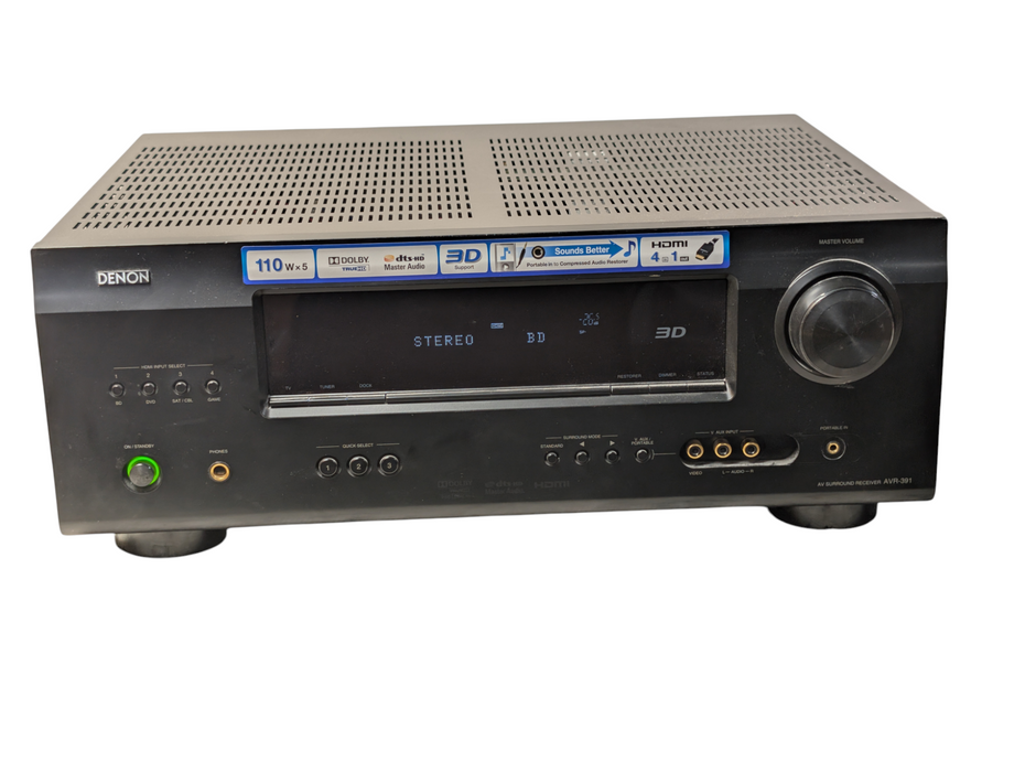 DENON AVR-391 HDMI 5.1 Channel AV Surround Sound Receiver
