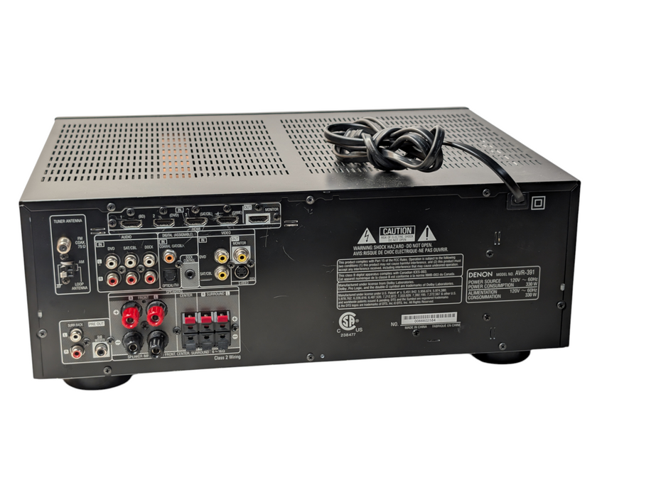 DENON AVR-391 HDMI 5.1 Channel AV Surround Sound Receiver