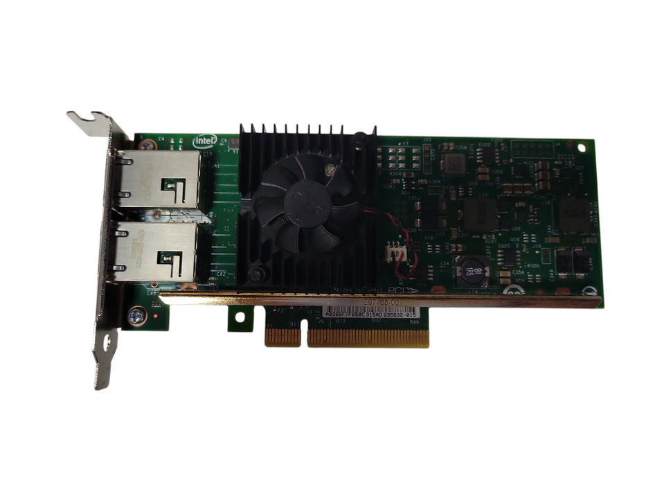 INTEL DELL X540-T2 CONVERGED Dual Port 10Gb Ethernet Network 03DFV8 0K7H46 Low