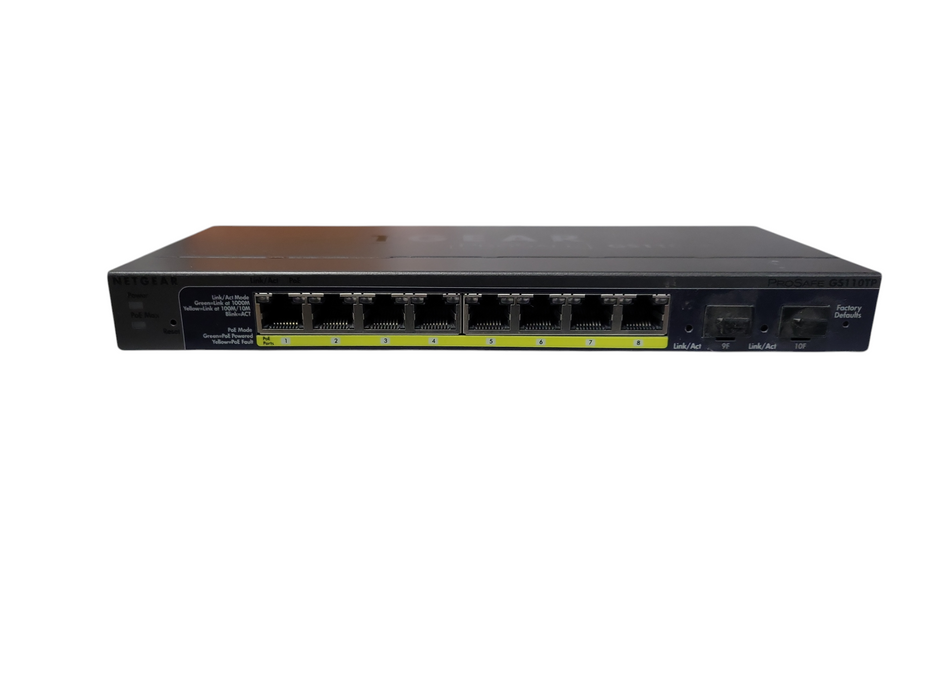 NETGEAR PROSAFE GS110TP | 8-Port Gigabit Switch w/ 2xSFP