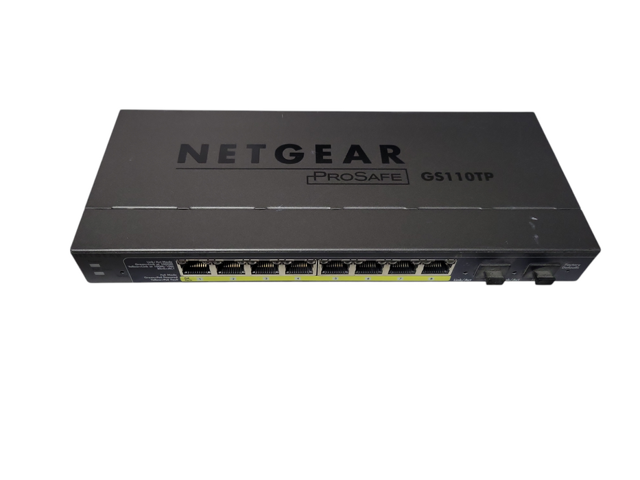 NETGEAR PROSAFE GS110TP | 8-Port Gigabit Switch w/ 2xSFP