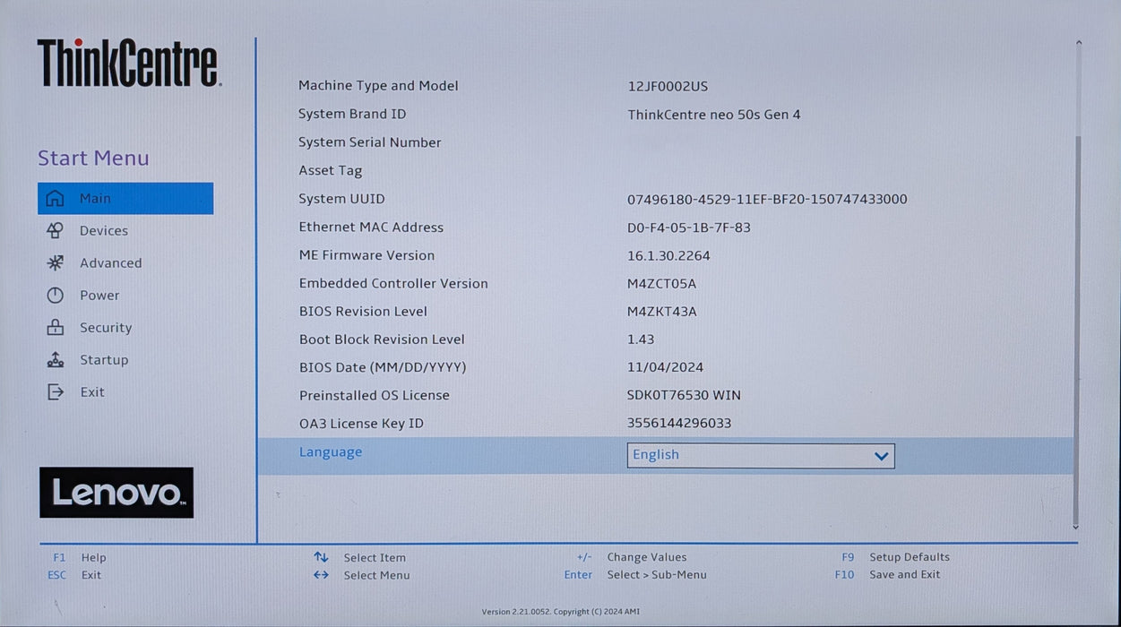 Lenovo ThinkCentre neo 50s Gen4, i5-13400, 16GB DDR4, 256GB NVMe