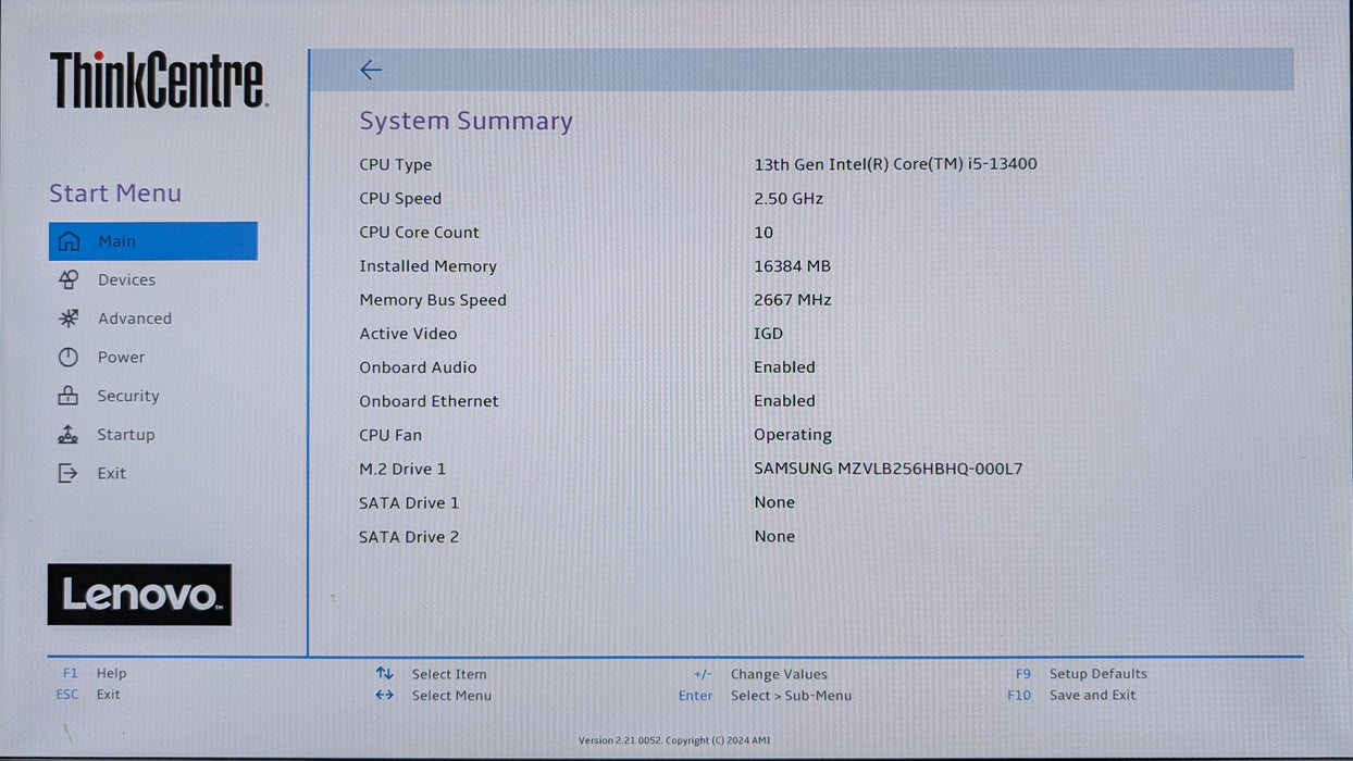 Lenovo ThinkCentre neo 50s Gen4, i5-13400, 16GB DDR4, 256GB NVMe