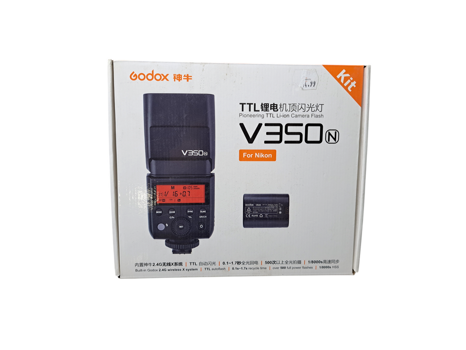 Godox V350-N TTL Speedlite Flash for Nikon Camera *READ*