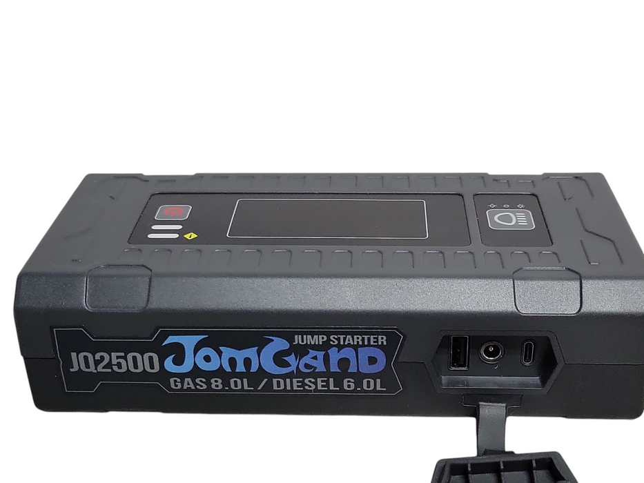 JOM GAND JQ2500 JUMP STARTER GAS 8.0L/DIESEL 6.0L, READ