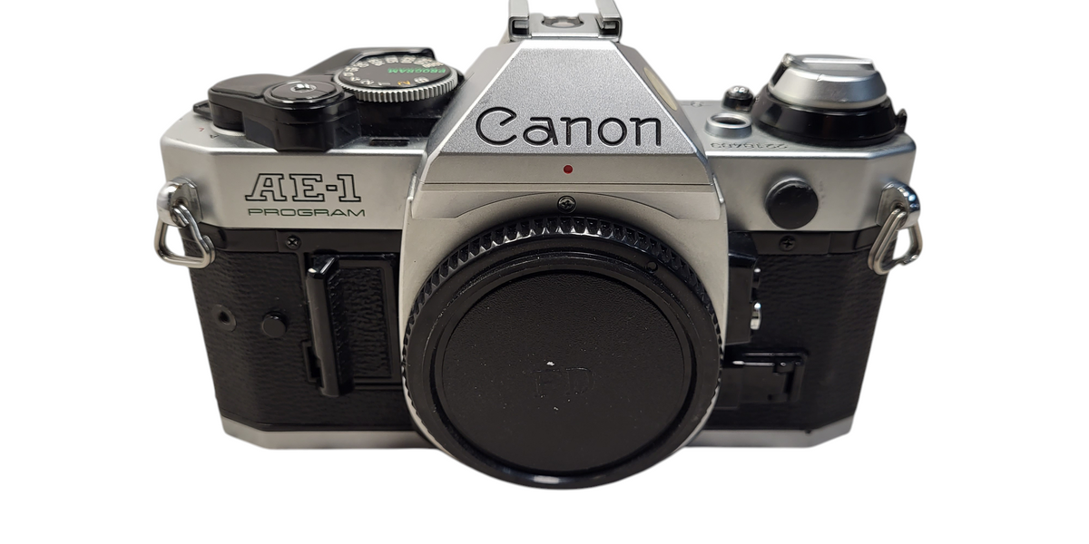Canon AE-1 Program SLR Film Camera Body AE1 Program Chrome READ