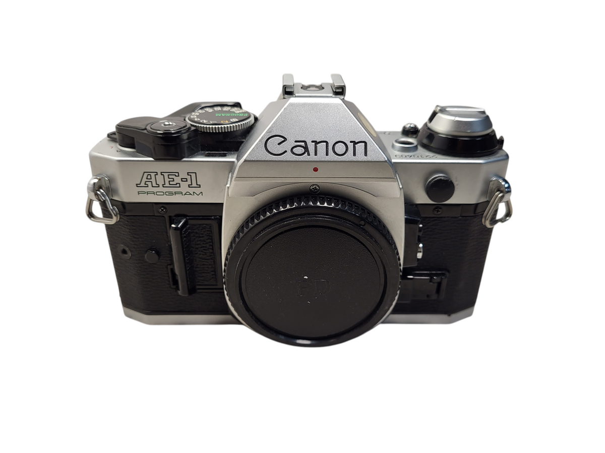 Canon AE-1 Program SLR Film Camera Body AE1 Program Chrome READ