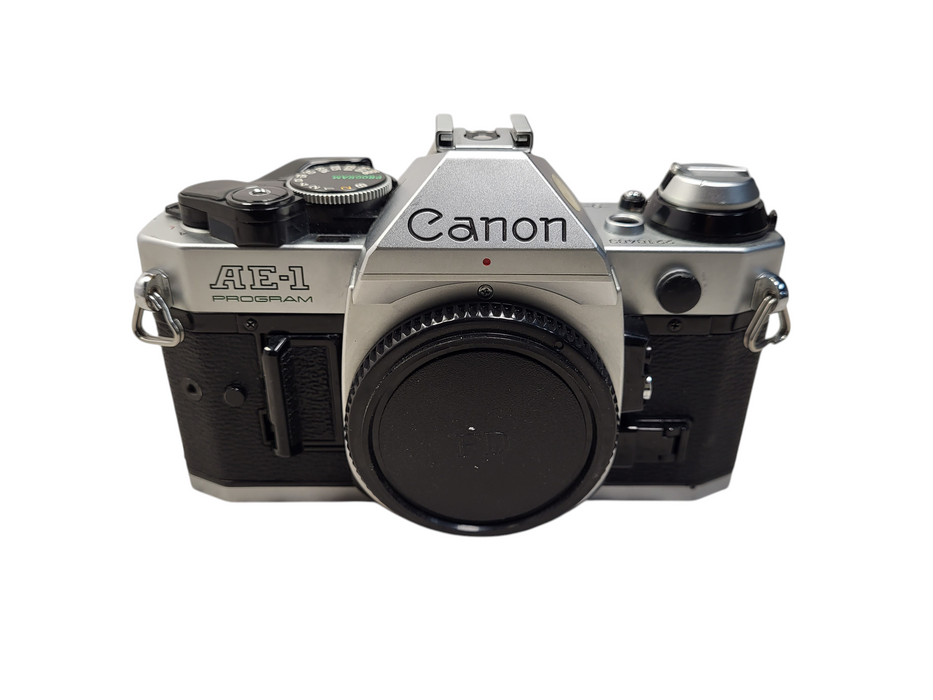 Canon AE-1 Program SLR Film Camera Body AE1 Program Chrome READ