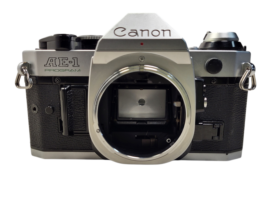 Canon AE-1 Program SLR Film Camera Body AE1 Program Chrome READ