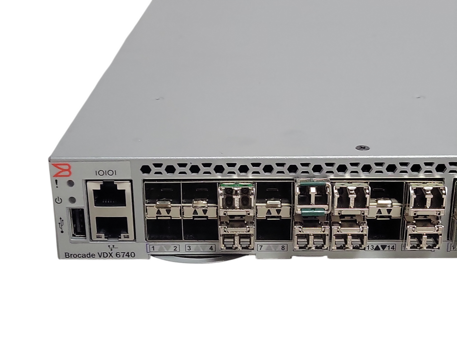Brocade BR-VDX6740-24-F 24P SFP+ ports 10G AND 40G, READ