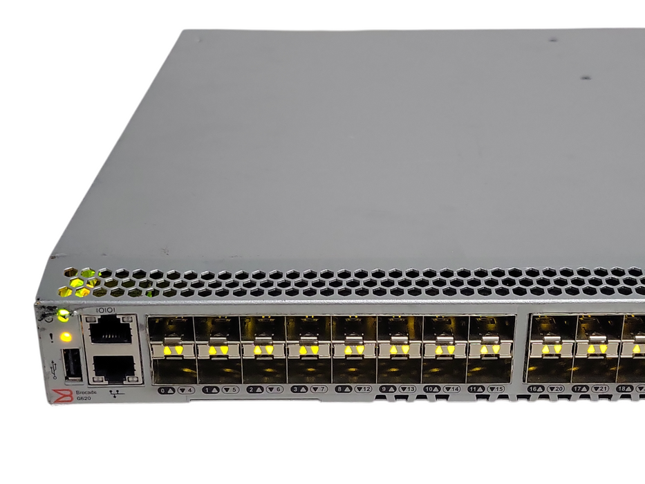 Brocade G620 NA-G620-24-32G-R Fiber channel switch, 1x PSU, READ