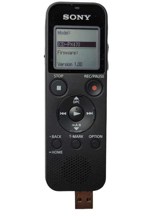 Sony ICD-PX470 4GB Built-in Digital Stereo Voice Recorder, USB Connection _