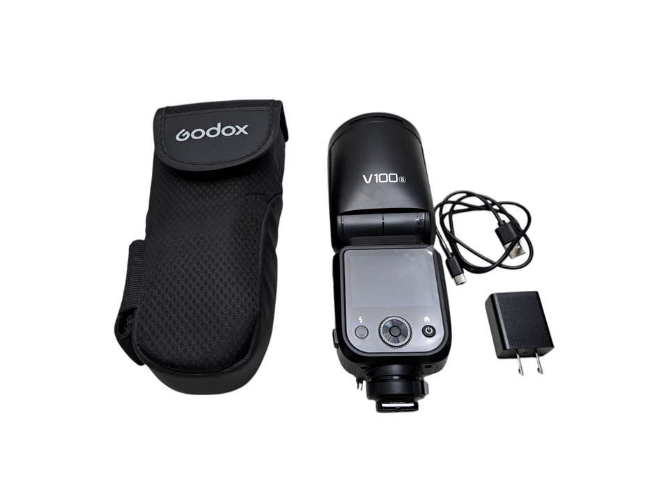 GODOX V100S 2.4G V100-S Round Head Touch Screen Flash for Sony Camera *READ*