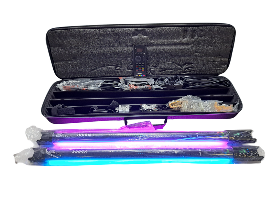 Godox TL60-K2 RGB Tube Light Kit 2-Pack LED Video Lights DMX App Control