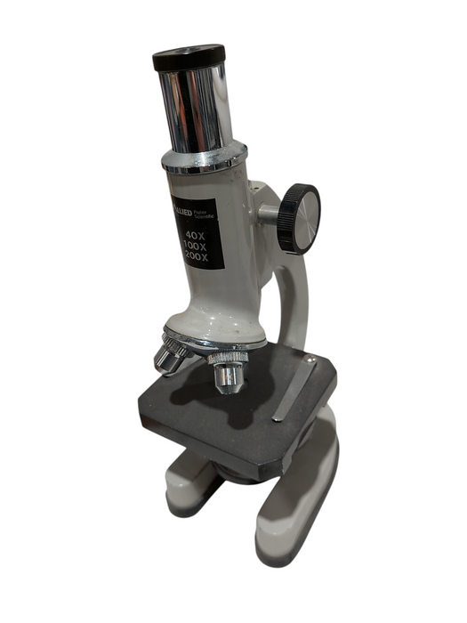 Allied Fisher Scientific Microscope 10x , 40 x , 100x , 200x