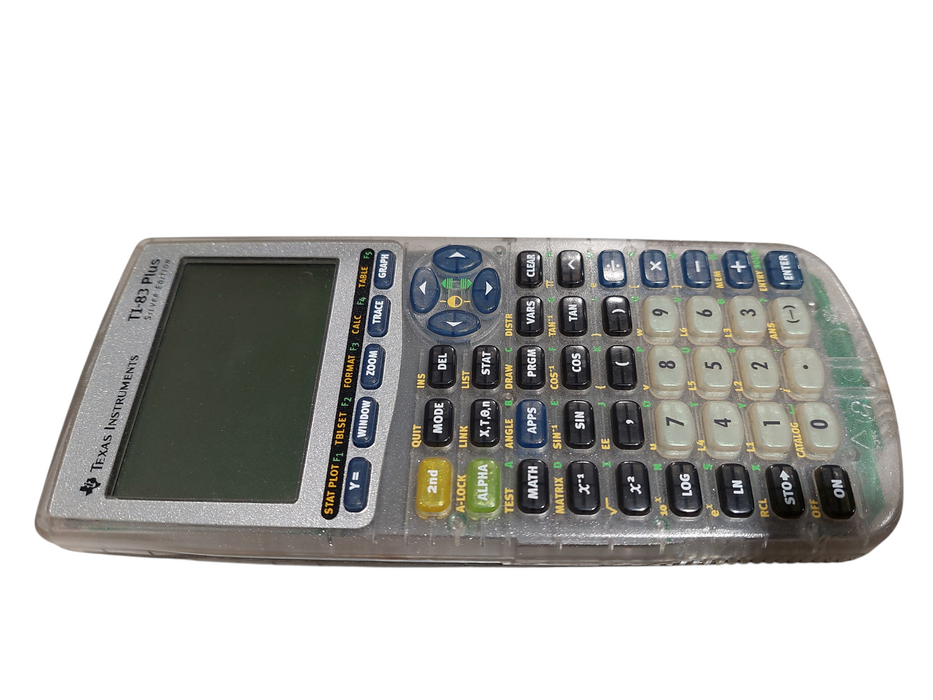 Texas Instruments TI-83 Plus Clear Silver Edition Calculator