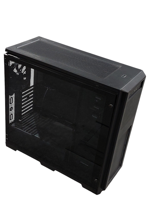 Phanteks Black Computer Case Empty Shell , glass tinted side , Empty