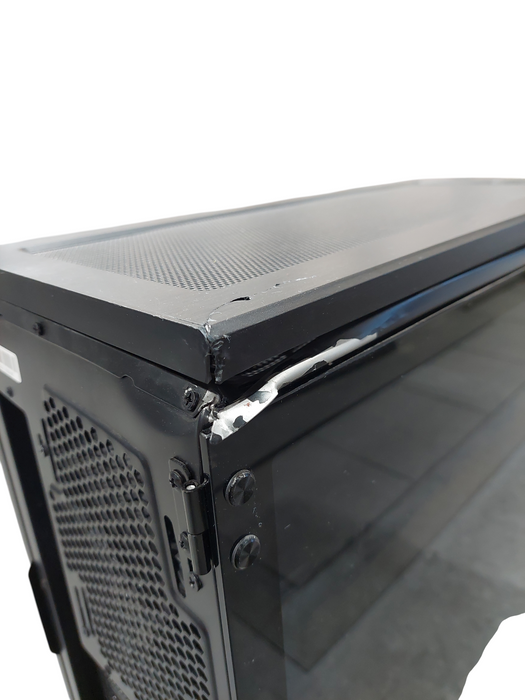 Phanteks Black Computer Case Empty Shell , glass tinted side , Empty