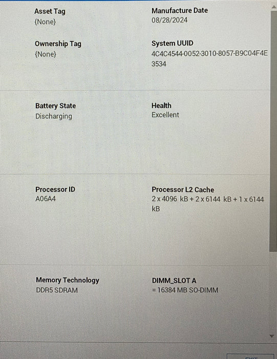Dell Latitude 5450 Intel Core Ultra 5 125U 1.60GHz 16GB RAM 512GB SSD
