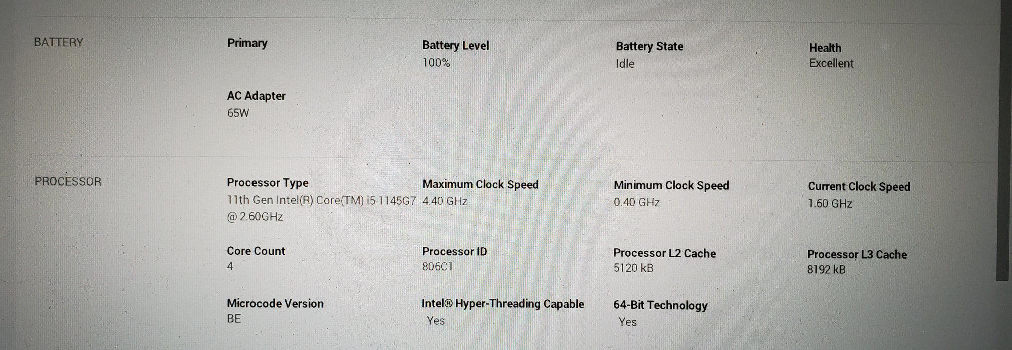 Dell XPS 13 9380 i5-8365U 1.60GHz 8GB 256GB SSD READ