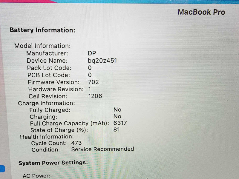 Apple Macbook Pro Retina 2014 15\\" 4-Core i7-4770HQ @ 2.2GHz 16GB DDR3 250GB SSD (