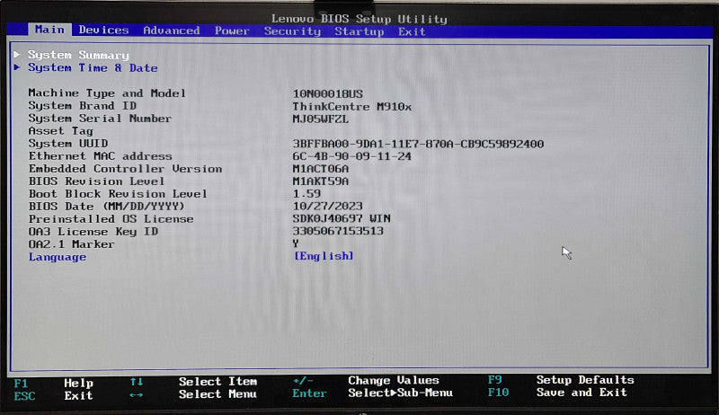 Lenovo ThinkCentre M910x, i5-7500T 2.70GHz, 16GB DDR4, 256GB Nvme, RX 460 4GB